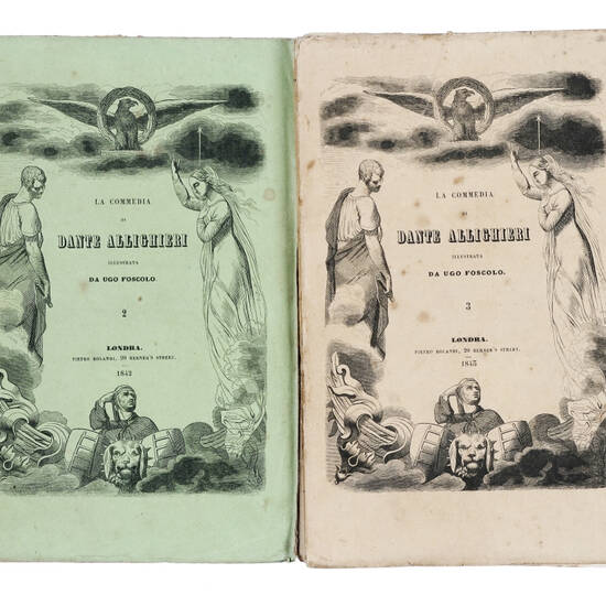 La Commedia di Dante Allighieri illustrata da Ugo Foscolo. Tomo Primo (-Quarto).