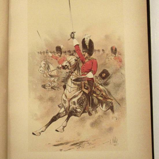 A travers l'Europe. Croquis de cavalerie. Préface de M. Roger de Beauvoir. Ouvrage illustré de 300 gravures dans le texte et 50 en couleurs d'après le dessins de l'auteur.