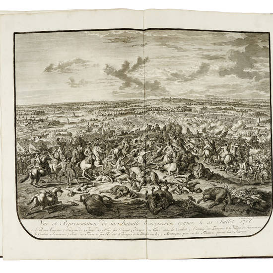 Batailles Gagnées par le Serenissime Prince Fr. Eugene de Savoye sur les ennemis de la foi, et sur ceux de l'Empereur & de l'Empire, en Hongrie, en Italie, en Allemagne & aux Pais-Bas. Depeintes & gravées en Taille-douce par le S.r Jean Huchtenburg, pei