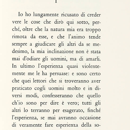 Pensieri. Memorie del Primo Amore. Elegia I, Elegia II.