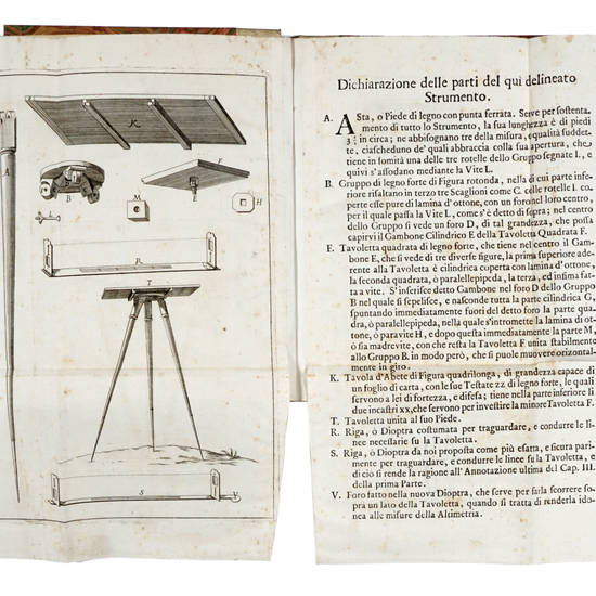 L'uso dello strumento geometrico detto La Tavoletta Pretoriana,...Aggiuntavi la Pratica del parallelogramma trigometrico...e quella del Parallelogrammo del padre Cristoforo Scheiner, per disegnare, e trasportare le mappe in qualunque data proporzione...