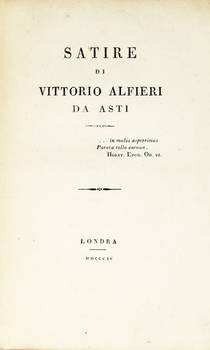 Satire di Vittorio Alfieri da Asti.