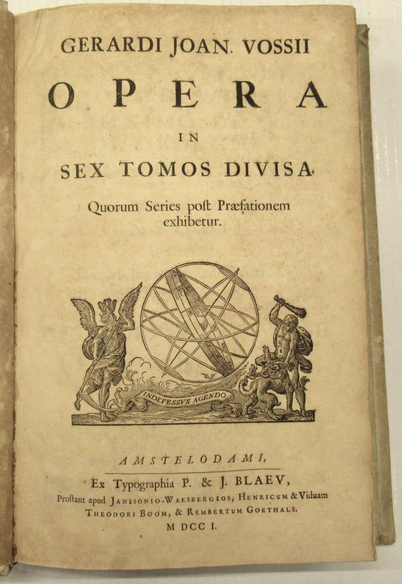 Opera in sex tomos divisa.