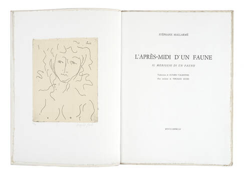 L'après-midi d'une faune. Il meriggio di un fauno. [...] Due incisioni di Virgilio Guidi. Traduzione di Alvaro Valentini.