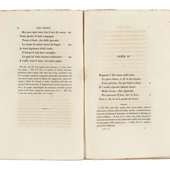 La Commedia di Dante Allighieri illustrata da Ugo Foscolo. Tomo Primo (-Quarto).