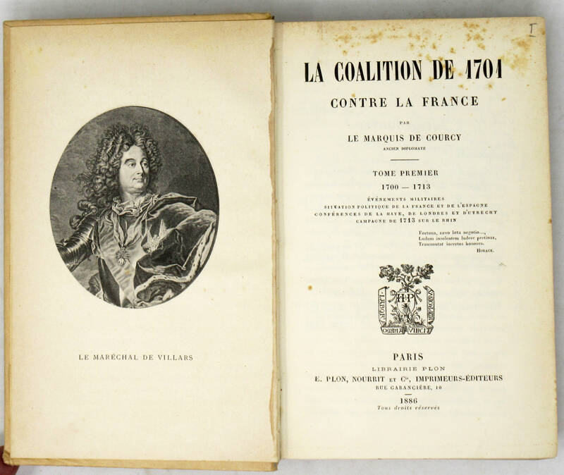 La coalition de 1701 contre la France.