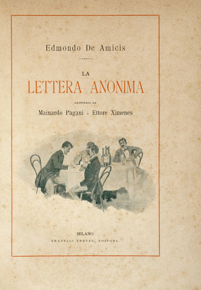 La lettera anonima, illustrata da Mainardo Pagani e Ettore Ximenes.