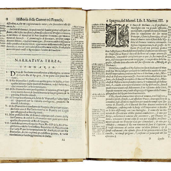 Historia verace delle Guerre seguite frà le due gran Corone di Francia, e di Spagna; ...con la Genealogia della Real Casa di Francia dal Re Faramondo sino al vivente Re Luigi XIIII. il Giusto: del Signor Pietro Mattei consigliere, & Historiografo Regio.