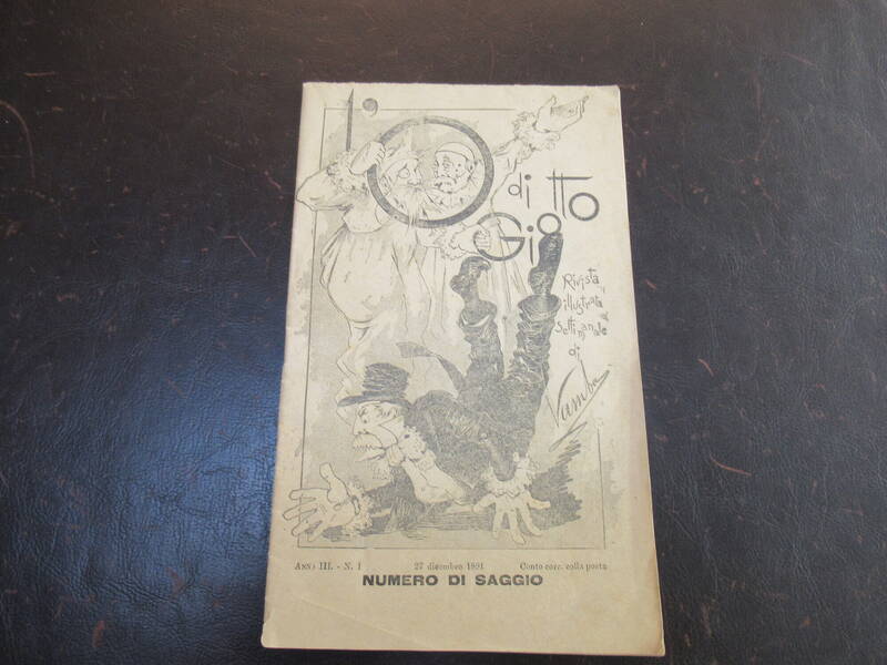 L'O di Giotto. Rivista illustrata Settimanale di Vamba. Anno III, N.1 ( 27 Dicembre 1891). Numero di Saggio.