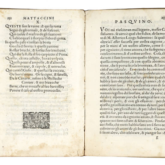 Apologia de gli Academici di Bancho di Roma, contra M.Lodovico Castelvetro da Modena. In forma d'uno Spaccio di Maestro Pasquino. Con alcune operette, del Predella, del Buratto, di Ser Fedocco... Appartenenti tutte à l'uso de la lingua toscana & al vero