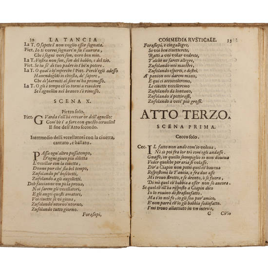 La Tancia. Commedia rusticale. Alla Serenissima Principessa d'Urbino Granduchessa di Toscana.