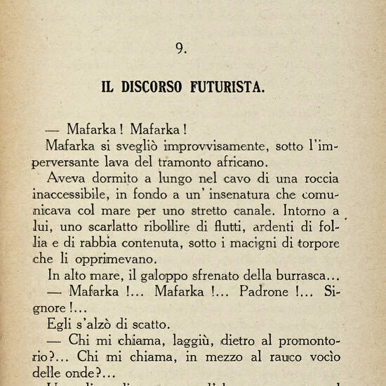 Mafarka il Futurista. Romanzo processato. Nuova Edizione.