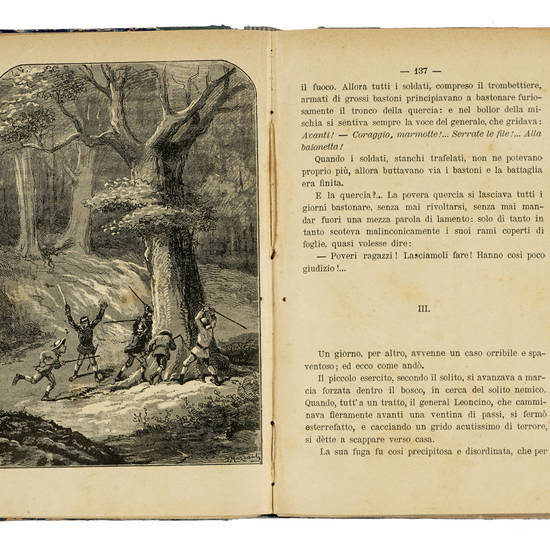 Storie Allegre. Libro per ragazzi. Illustrato da E.Mazzanti. (Legato con:) Basile Giambattista, Fate benefiche racconti per i bambini [...] con illustrazioni di E. Mazzanti. Firenze: Felice Paggi, 1889