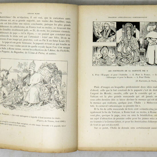 Contre Rome. La bataille anticléricale en Europe. 282 images francaises, italiennes, allemandes...