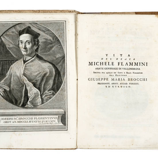 Vita del Beato Michele Flamini Abate generale di Vallombrosa...Seconda edizione, accresciuta e adorna d'una Raccolta di scelti rami con un bellissimo opuscolo De Vita Solitria estratto dalla Biblioteca Mediceo-Laurenziana del celebre D. Girolamo Radiolens