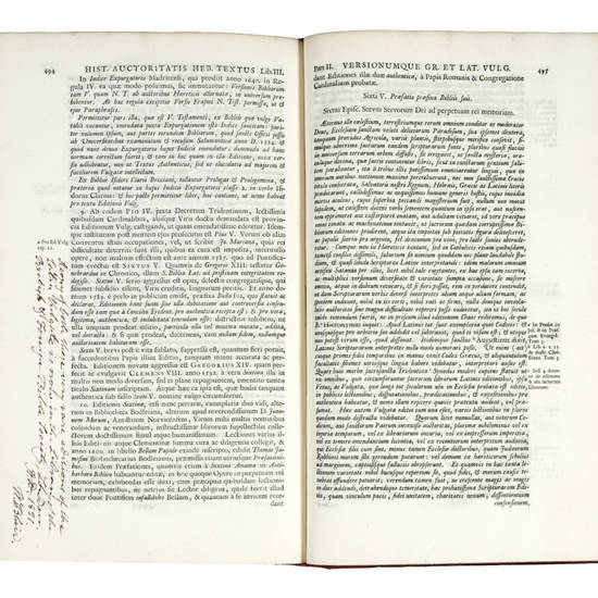 De Bibliorum textibus originalibus, versionibus Graecis, & Latina Vulgata: Libri IV...Praemittitur Aristeae Historia Graece et Latine.