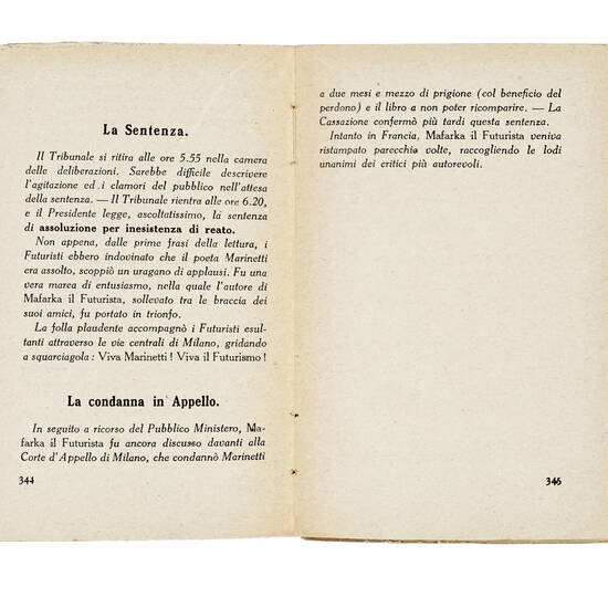 Distruzione. Poema futurista. Traduzione dal francese in versi liberi di Decio Cinti. Nuova edizione col Processo e l'Assoluzione di Mafarka il futurista.