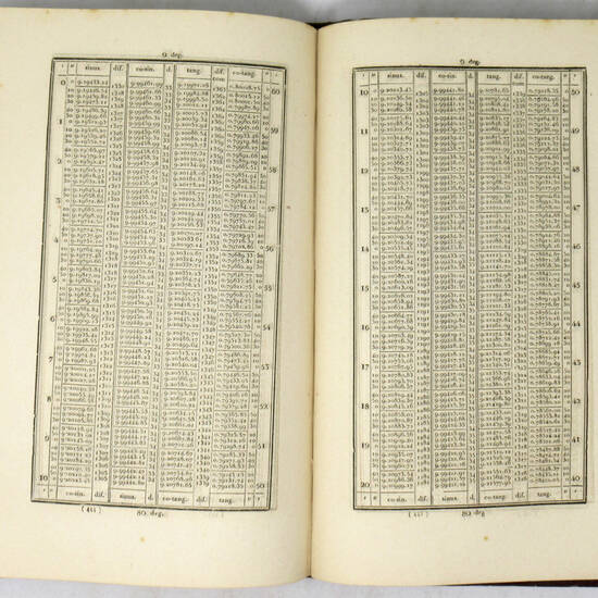 Tables portatives de logarithmes, contenant les logarithmes des nombres, depuis 1 jusqu'à 108.000...Edition Stéréotype...