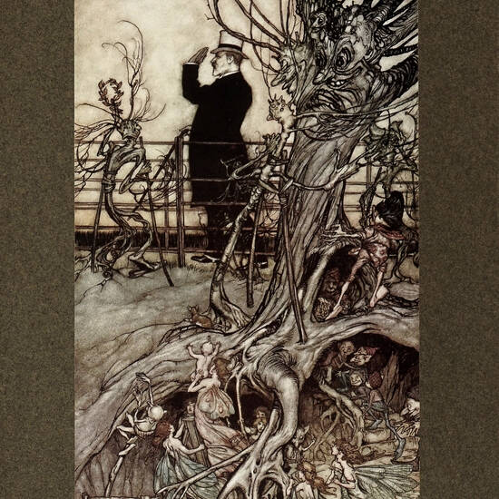 Peter Pan in Kensington Gardens by..J.M. Barrie..with Drawings by Arthur Rackham....