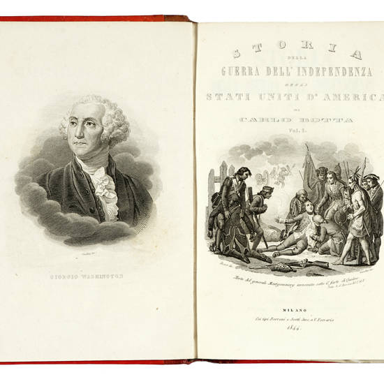 Storia della Guerra dell'Indipendenza degli Stati Uniti d'America....(Vol. 1 - Vol. 2). Edizione eseguita sopra quella del 1819..approvata e corretta dall'autore.