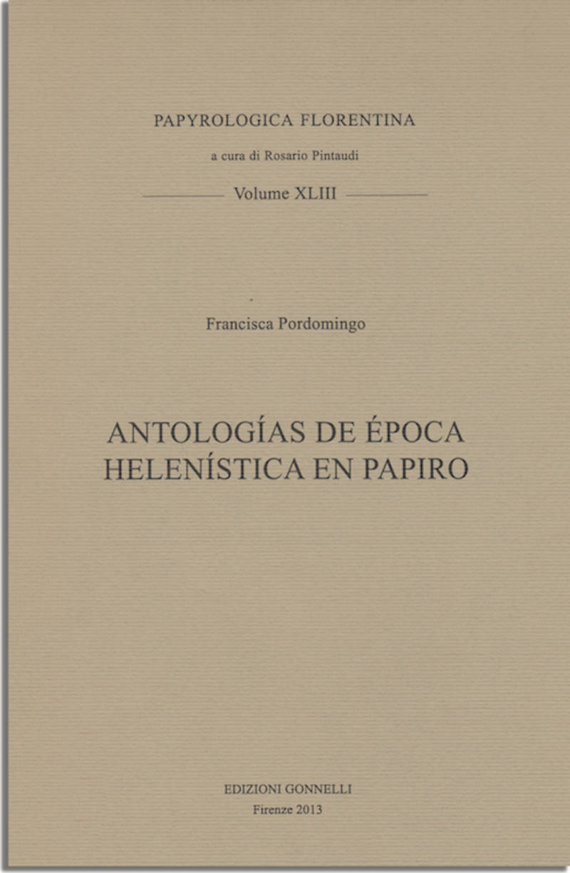 Antologías griegas de época helenística en papiro.