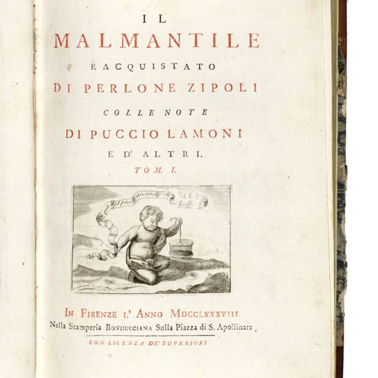 Il Malmantile Racquistato di Perlone Zipoli colle note di Puccio Lamoni e d'altri.